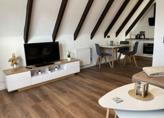 Lütt Huus OG Wohnbereich Fernseher